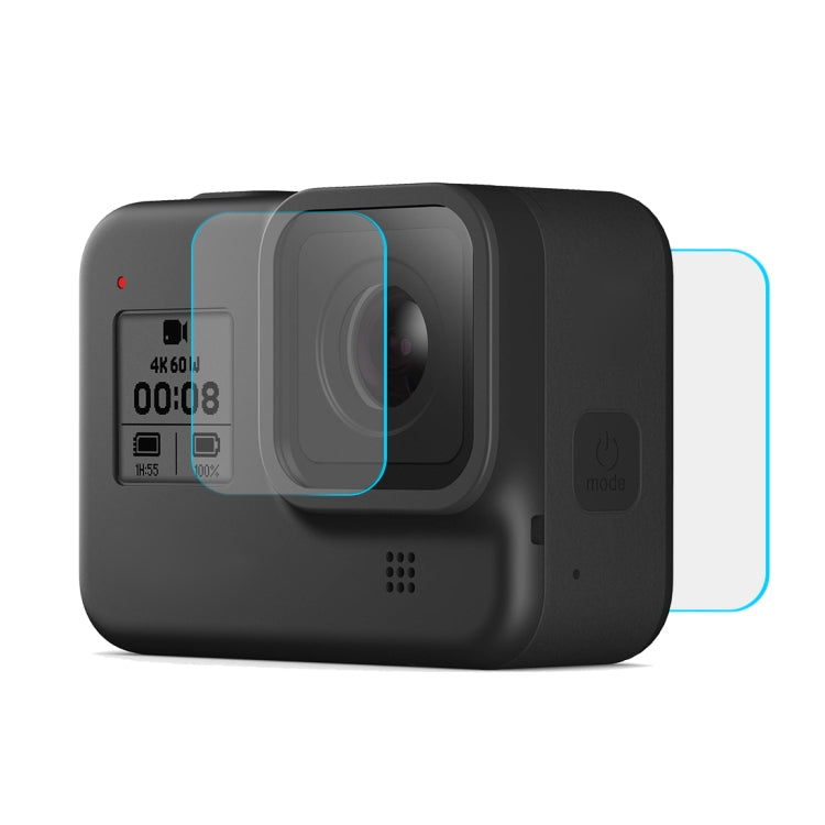 PULUZ GoPro HERO8 Black Lens + LCD Display Tempered Glass Film
