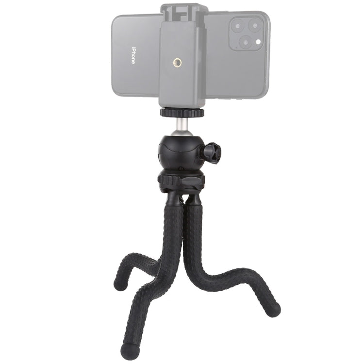 PULUZ Mini Octopus Flexible Tripod Holder with Ball Head for SLR Cameras, GoPro, and Cellphones