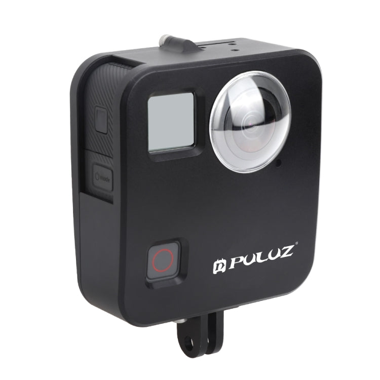 PULUZ GoPro Fusion Protective Cage with Mount and Lens Caps (Black)