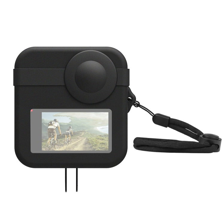 PULUZ GoPro Max Protective Silicone Case with Dual Lens Caps (Black)