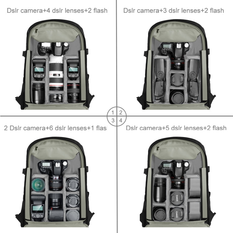 PULUZ Outdoor Camera Backpack for Digital Cameras and Accessories (Black)