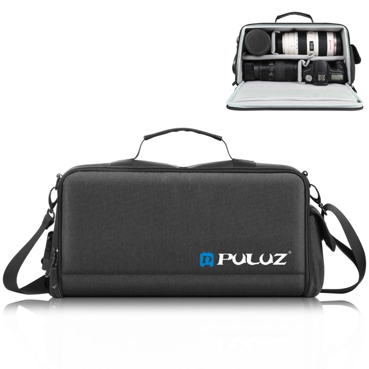 PULUZ Waterproof and Shock-Resistant Camera Shoulder Bag (Black)