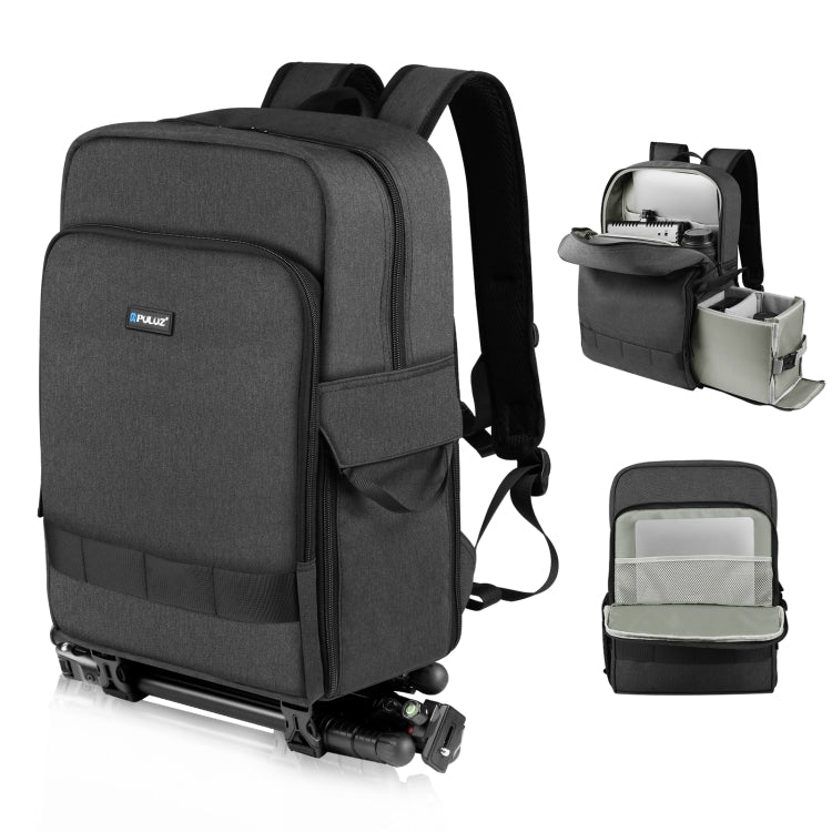 PULUZ Multi-functional Outdoor Camera and Laptop Backpack (Black)