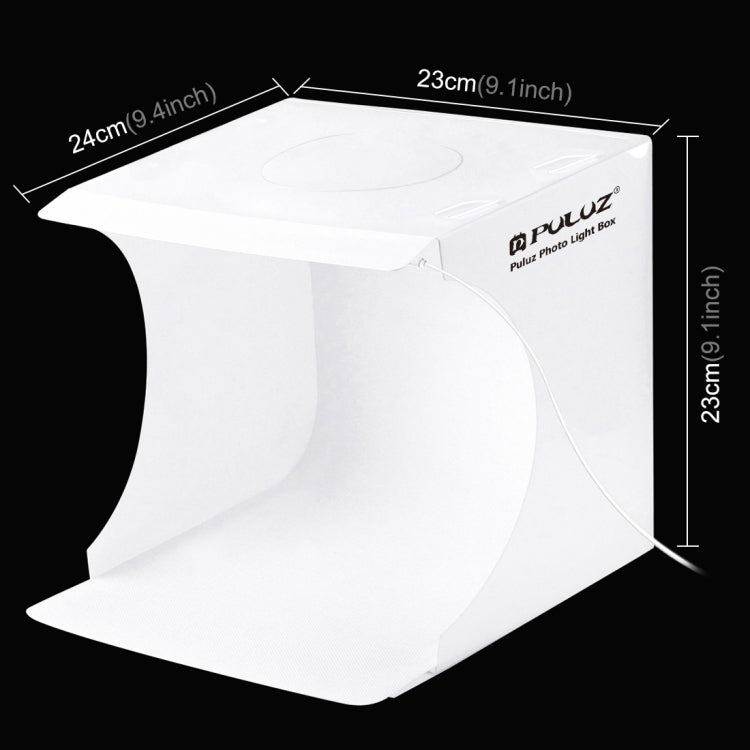 PULUZ 20cm Portable Photo Lighting Studio Tent Box Kit with 6 Colors Backdrops and LED Light