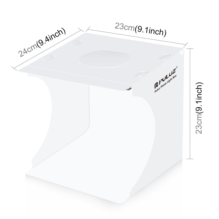 PULUZ 20cm Portable Photo Studio Lighting Tent Box Kit with 2 Backdrops