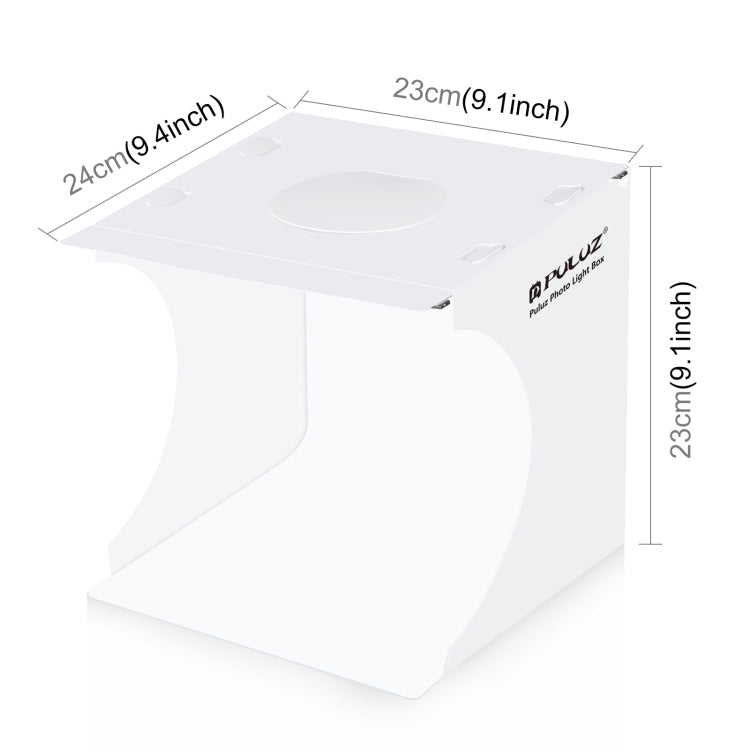 PULUZ 20cm 2 LED Panels Portable Photo Lighting Studio Tent Kit