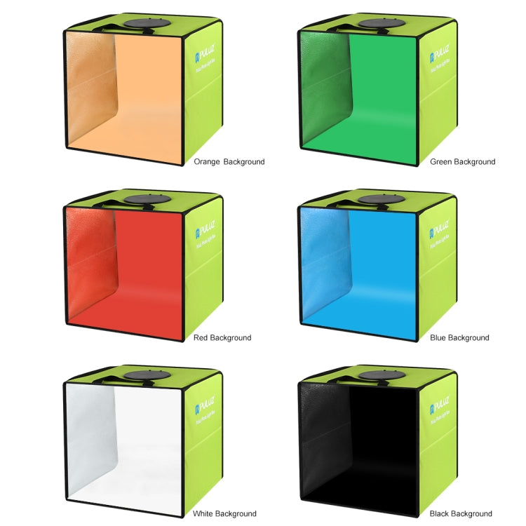 Folding 30cm PULUZ Ring Light Photo Studio Shooting Tent Box Kit with 6 Colors Backdrops