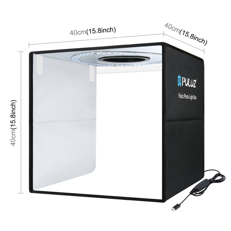 PULUZ 40cm Folding Portable Ring Light Studio Box with 6 Backdrops