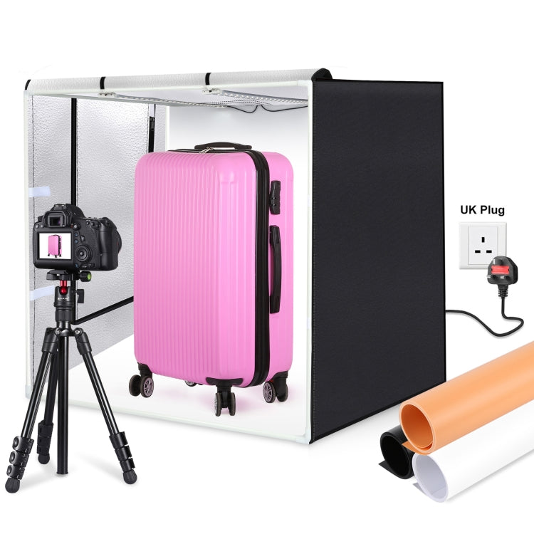 PULUZ 80cm Foldable Portable Photo Studio Kit with 3 Backdrops and Carrying Bag (UK Plug)