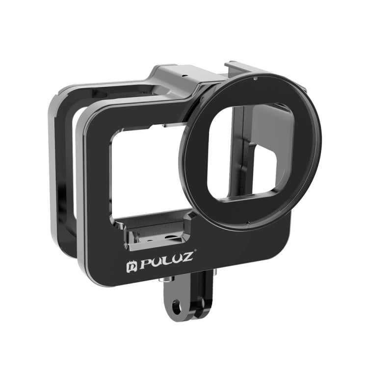 PULUZ Aluminum Alloy Protective Cage for GoPro Hero11/10/9 Black with 52mm UV Lens