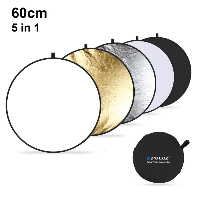 PULUZ 60cm 5 in 1 Folding Photo Studio Reflector Board