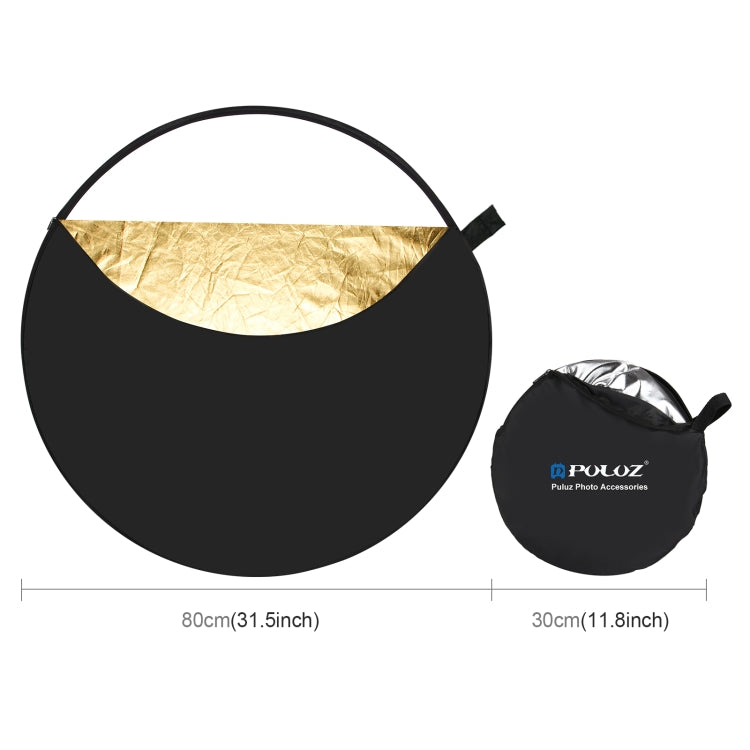 PULUZ 80cm 5 in 1 Folding Photo Studio Reflector Board