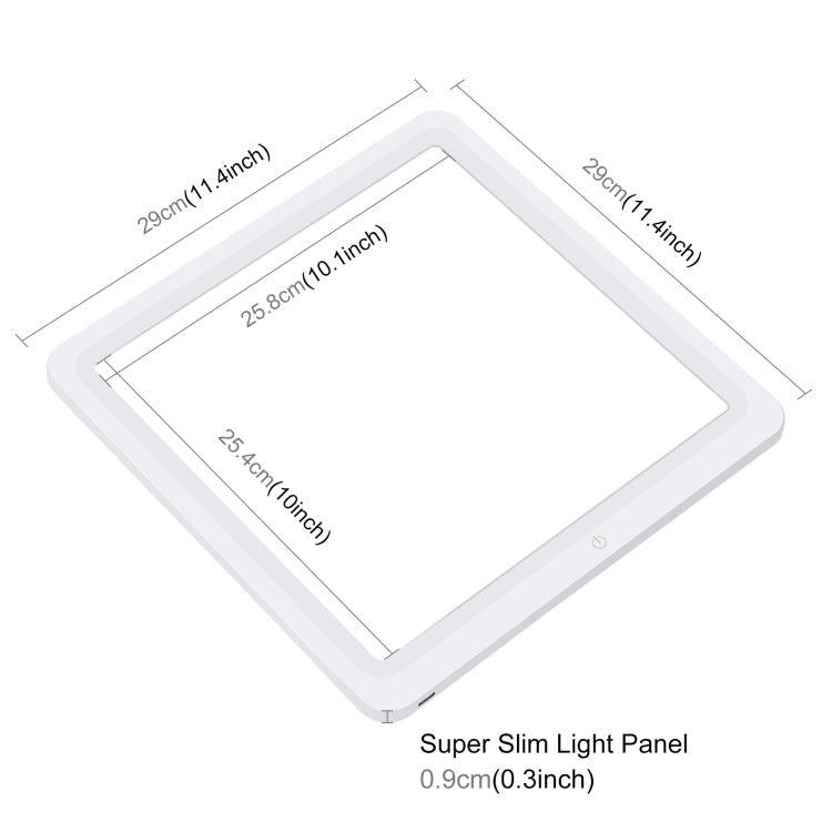 PULUZ 30cm Mini LED Shadowless Light Panel (White)