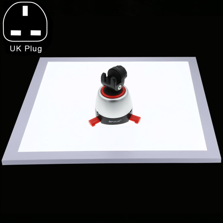 PULUZ 1200LM LED Photography Shadowless Light Panel - Metal Material, Adjustable Brightness, UK Plug
