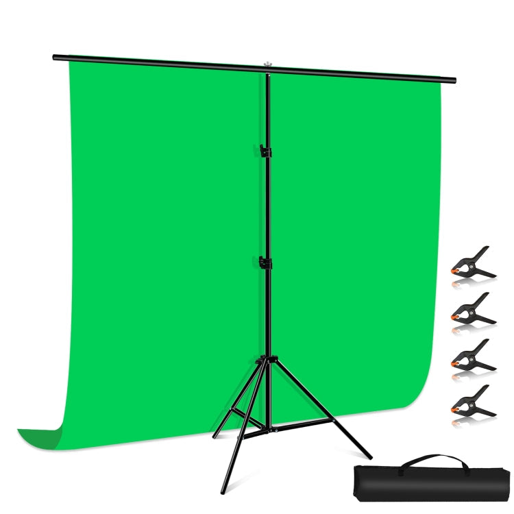 PULUZ 2x2m T-Shape Green Screen Photo Studio Background Support Stand Kit