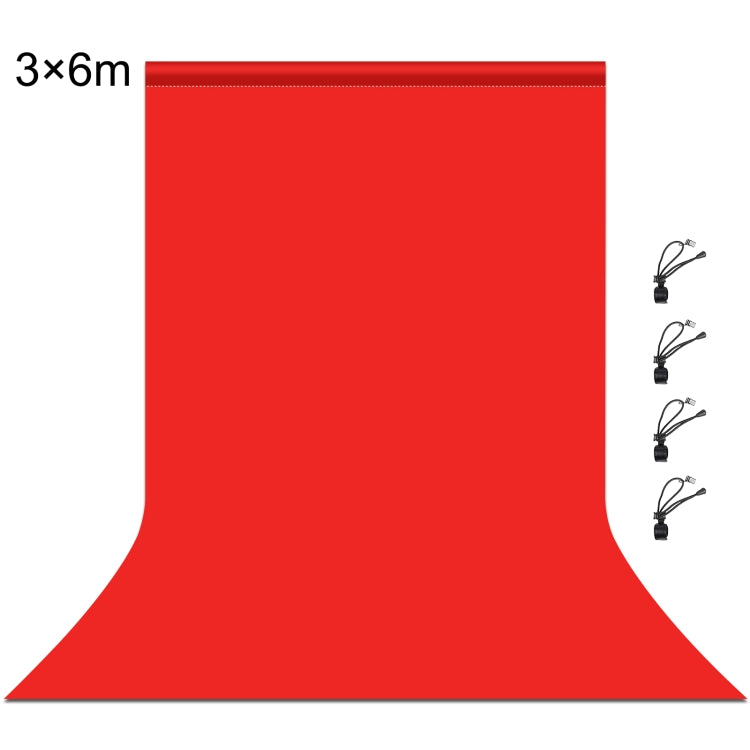 PULUZ 3m x 6m Red Photography Studio Backdrop with Enhanced Shooting Effect