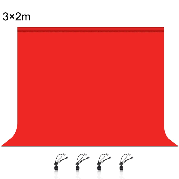 PULUZ 3m x 2m Photography Background Cloth Backdrop (Red)
