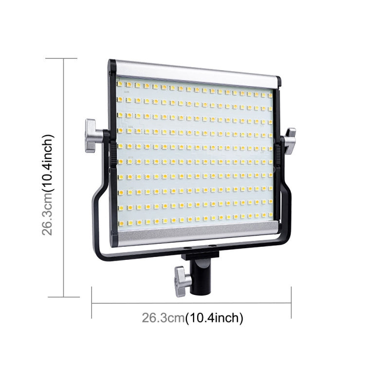 Adjustable 15W LED Studio Video Light with LCD Display and Color Temperature Control (US Plug)