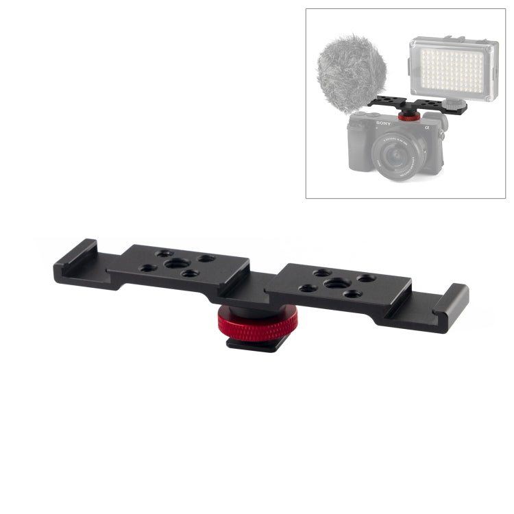 PULUZ Three-head Cold Shoe Mount Bracket (Black)