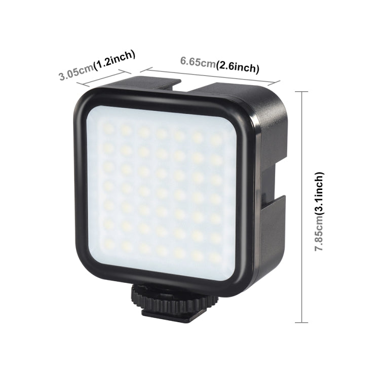 PULUZ 49 LED 3W Video Splicing Fill Light for Camera / Video Camcorder (Black)