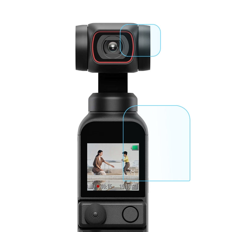 PULUZ DJI OSMO Pocket 2 Tempered Glass Lens Protector + Screen Film