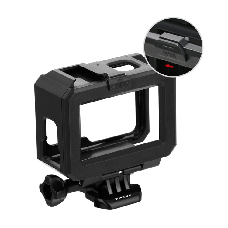 PULUZ ABS Plastic Frame Mount for GoPro Hero11 Black/HERO10 Black/HERO9 Black with Buckle Basic Mount & Screw (Black)