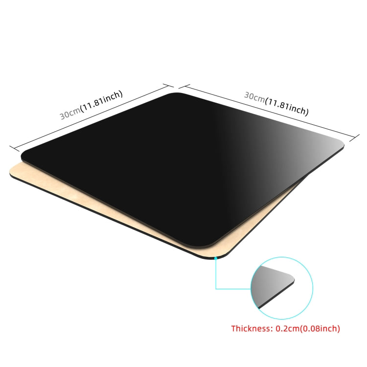 PULUZ 30cm Acrylic Photography Reflective Display Table (Black)
