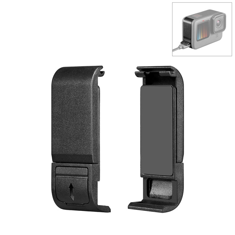 PULUZ POM Plastic Battery Side Interface Cover for GoPro Hero11 Black / HERO10 Black / HERO9 Black
