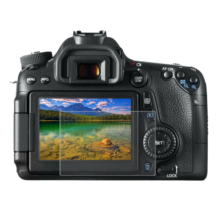 PULUZ 2.5D 9H Tempered Glass Film for Canon 650D and Other Compatible Cameras with Screen Protector and Installation Kit