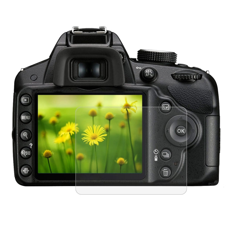 PULUZ 2.5D 9H Tempered Glass Screen Protector for Nikon D3200, Compatible with Various Camera Models
