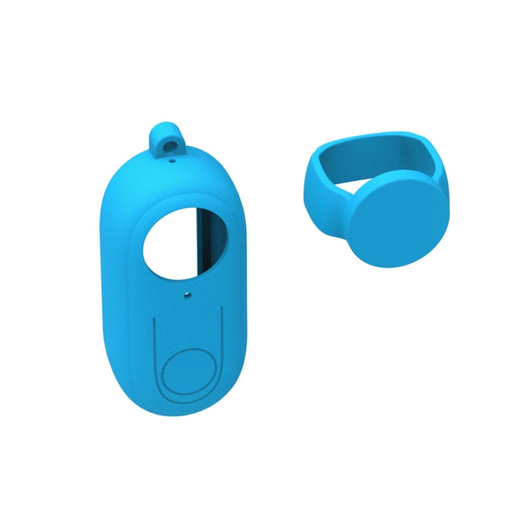 PULUZ Silicone Protective Case with Lens Cover for Insta360 GO 2 (Blue)