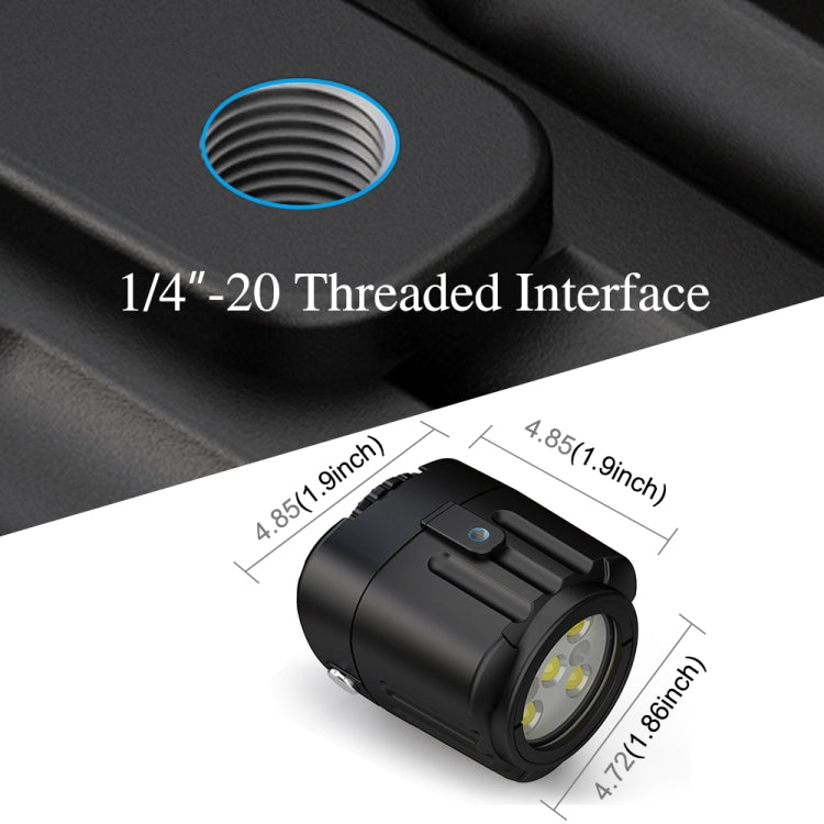 PULUZ 40m Underwater LED Photography Fill Light for Action Cameras