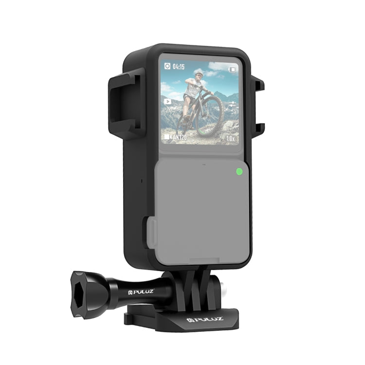 PULUZ ABS Camera Cage with Dual Cold Shoes for DJI Action 2 (Black)
