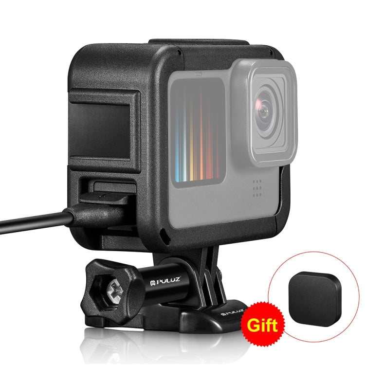 PULUZ Chargeable PA Frame Mount Cage for GoPro Hero11/10/9 (Black) with Cold Shoe Base Slot