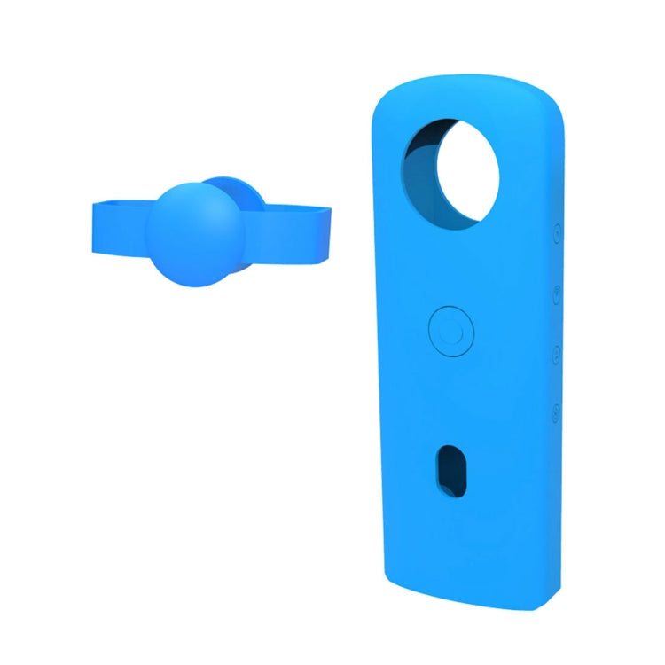 PULUZ Silicone Protective Case with Lens Cover for Ricoh Theta SC2 360 Panoramic Camera (Blue) - Durable and Stylish Camera Protection Case
