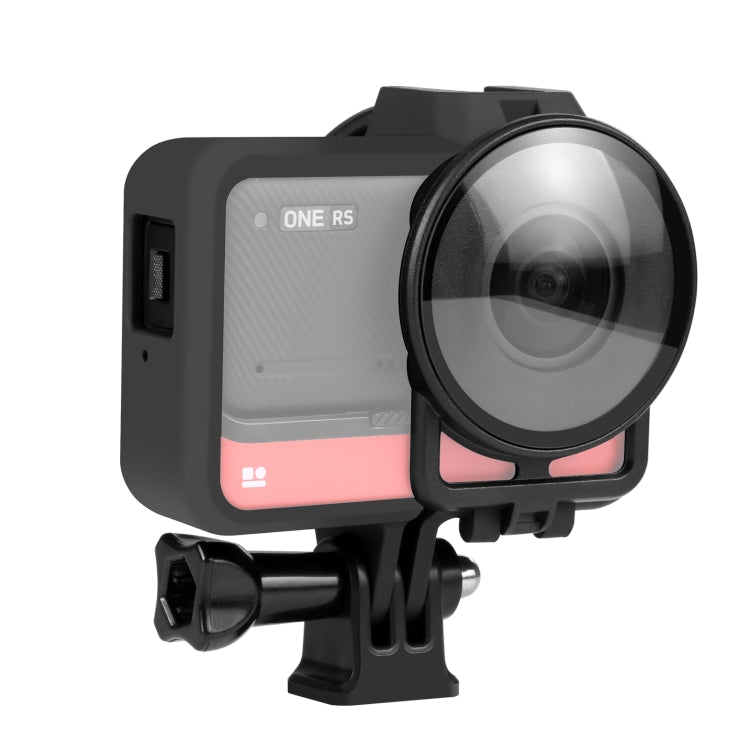 PULUZ Plastic Frame Case with Lens Guard for Insta360 One RS 360 Edition (Black)