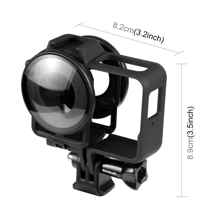 PULUZ Plastic Frame Case with Lens Guard for Insta360 One RS 360 Edition (Black)