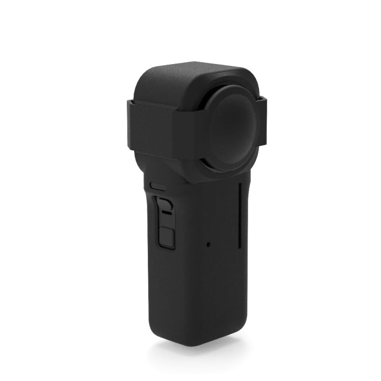 PULUZ Silicone Protective Case with Lens Cover for Insta360 One RS 1-Inch 360 Edition (Black)