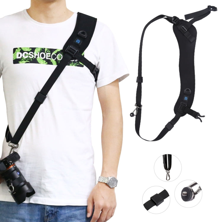 PULUZ Quick Release Ergonomic Camera Strap for SLR / DSLR Cameras with Metal Hook
