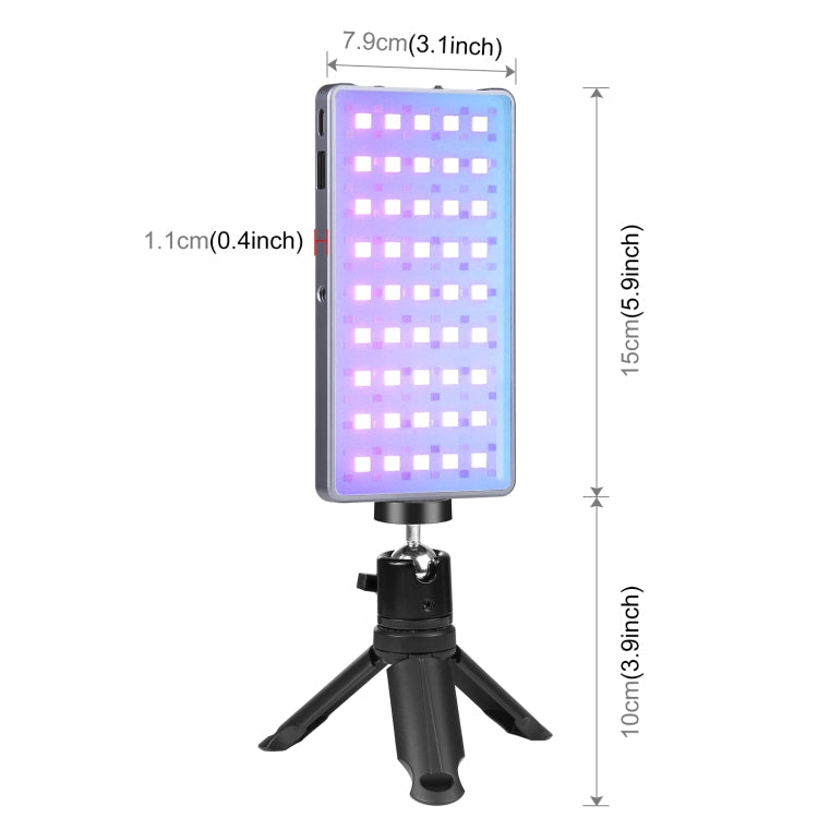 PULUZ LED Full Color RGB Beauty Fill Light for Vlogging and Photography