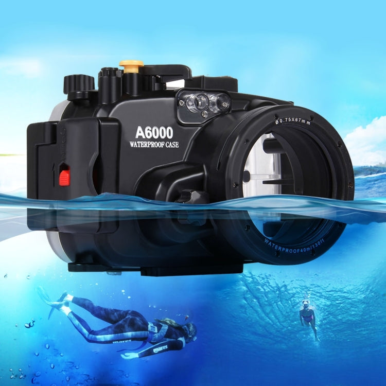 PULUZ 40m Underwater Waterproof Camera Housing for Sony A6000
