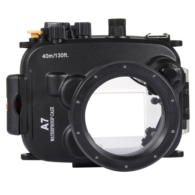 PULUZ 40m Underwater Depth Diving Case Waterproof Camera Housing for Sony A7 Series (FE 28-70mm F3.5-5.6 OSS)(Black)
