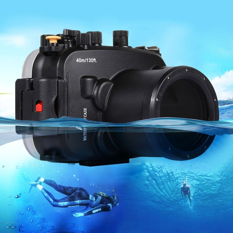 PULUZ 40m Underwater Depth Diving Case Waterproof Camera Housing for Sony A7 Series (FE 28-70mm F3.5-5.6 OSS)(Black)