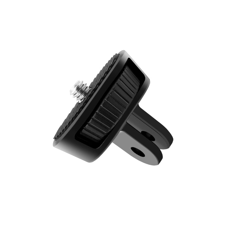 PULUZ 1/4 inch Screw Adjustable ABS Action Camera Tripod Adapter (Black) - Versatile Camera Mount Adapter