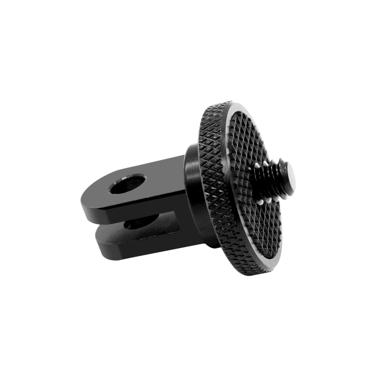 PULUZ 1/4 inch Screw Metal Tripod Mount Action Camera Adapter (Black) - Durable and Lightweight Camera Mount Adapter