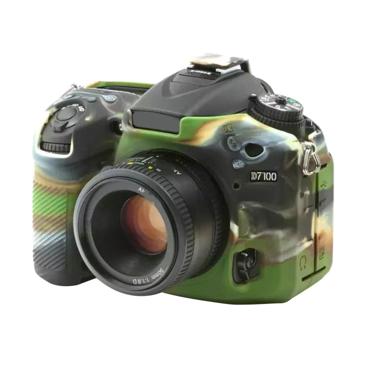 PULUZ Camouflage Silicone Case for Nikon D7200 / D7100