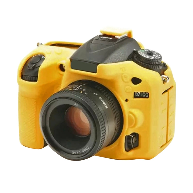 Yellow Silicone Case for Nikon D7200 / D7100 Camera