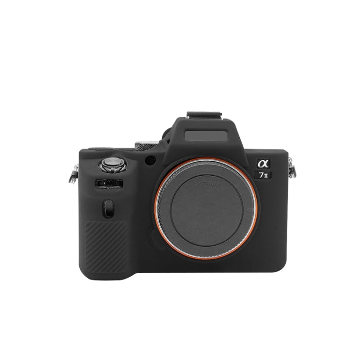 PULUZ Soft Silicone Protective Case for Sony ILCE-7MII / 7SMII / 7RMII (Black)