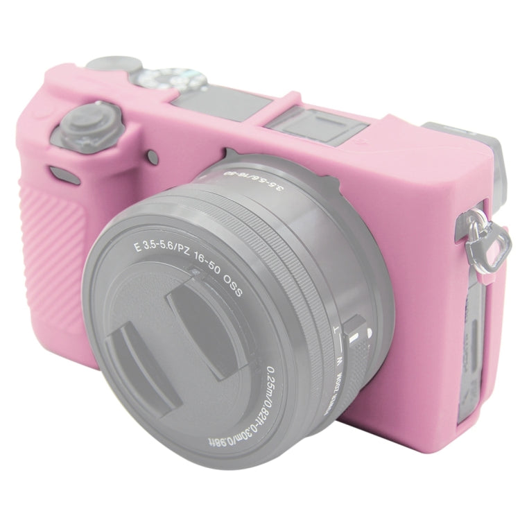 PULUZ Pink Silicone Protective Case for Sony ILCE-6300/A6400
