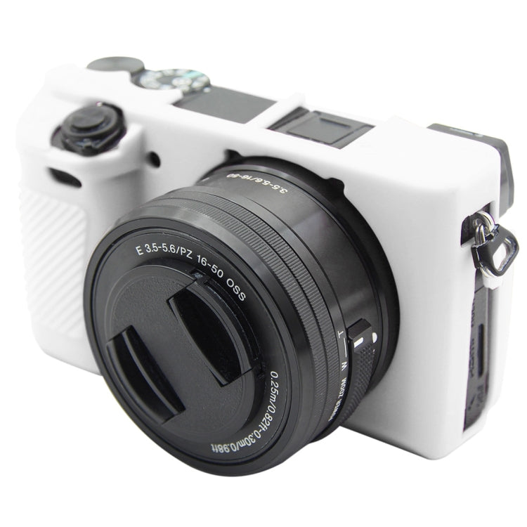 Soft Silicone Protective Case for Sony ILCE-6300 / A6400 (White)